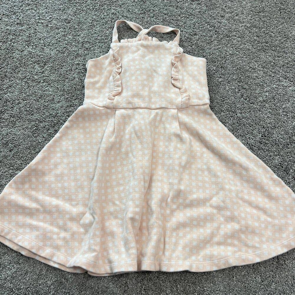 Janie and Jack Girls Checked Ruffle Dress size 8